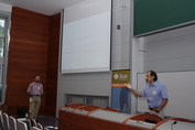 Jan Holub (session chair) and Gheorghe Pãun