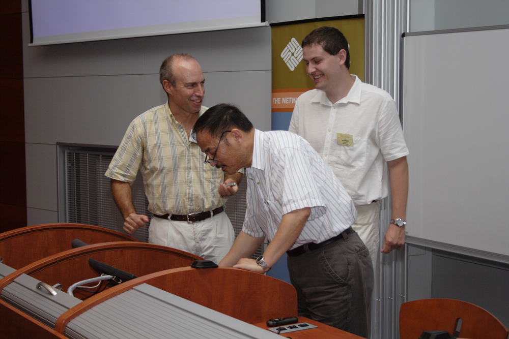 CIAA 2007 - img_5711-web.jpg (<i>Monday 16, 2007 - Afternoon session</i>: Rafael C. Carrasco, Sheng Yu, and Jan ���rek)