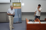 Janusz Brzozowski (session chair) and Ctlin Ionu Trnuc 